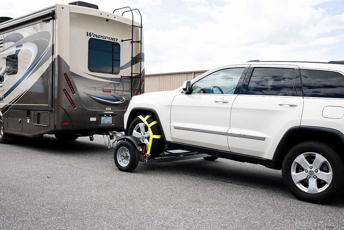 How to Tow a Car Behind an RV Car Tow Dolly