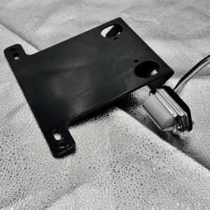 License Plate Bracket w/ Light, Color Black