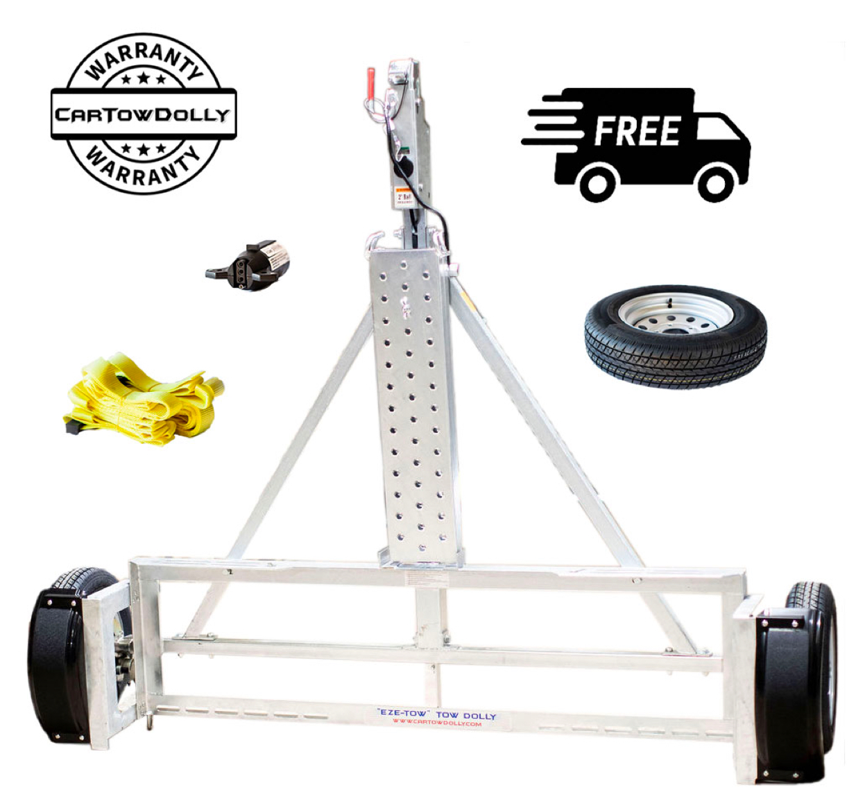 Tow Dolly Vert silver